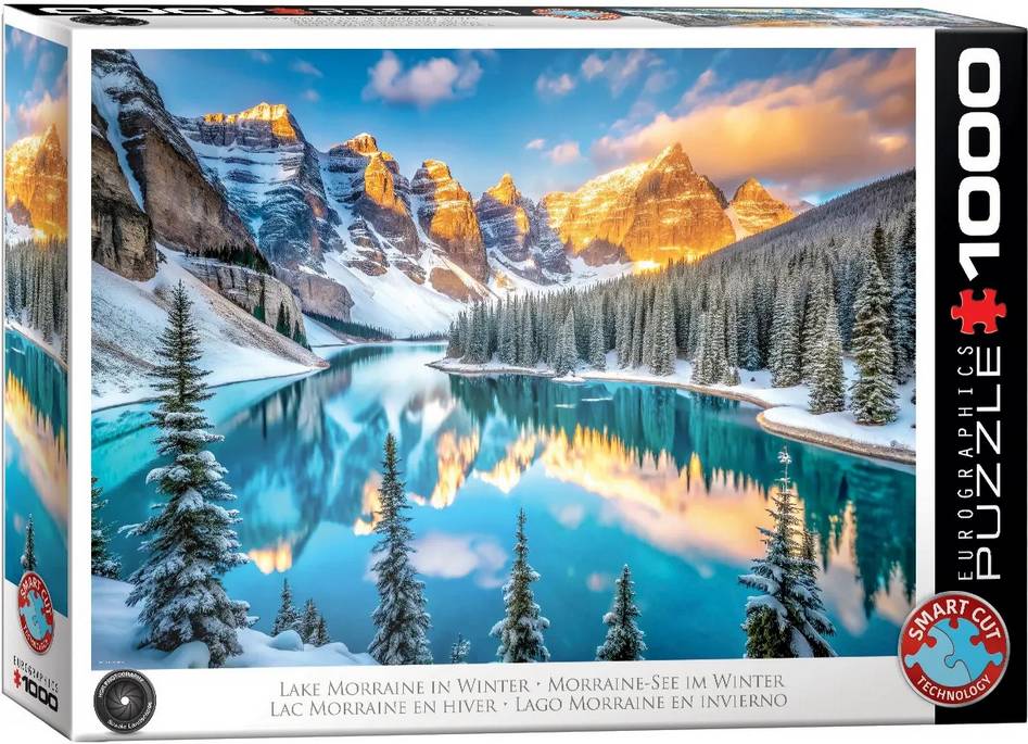 Eurographics - Lake Morraine in Winter - 1000 Piece Jigsaw Puzzle