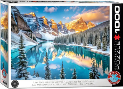 Eurographics - Lake Morraine in Winter - 1000 Piece Jigsaw Puzzle