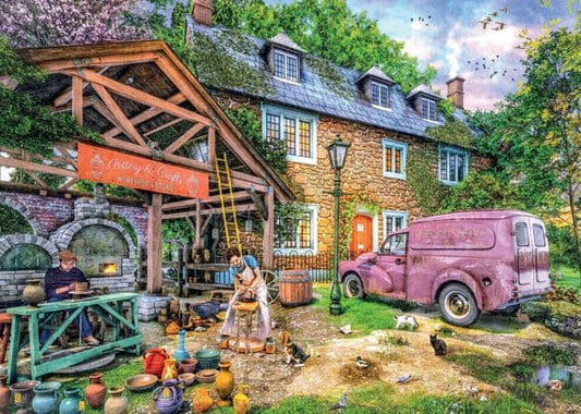 MasterPieces 1000 Piece Jigsaw Puzzle - Island Cottage - 19.25 x26