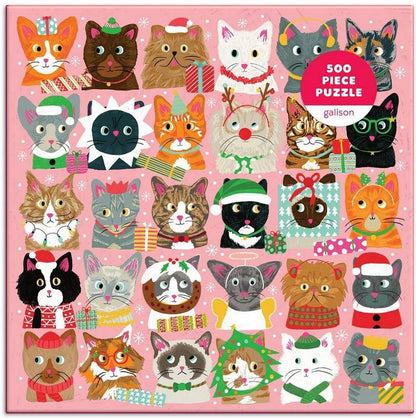 Galison - Festive Fur Balls - 500 Piece Jigsaw Puzzle