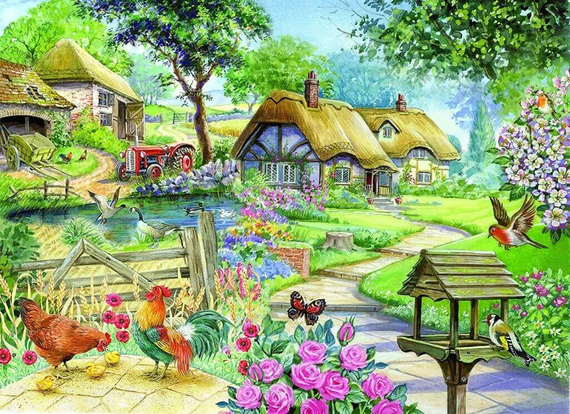 House of Puzzles - Country Living - 500XL Piece Jigsaw Puzzle