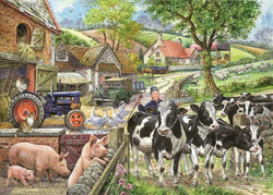 House of Puzzles - Oak Tree Farm - 500XL Piece Jigsaw Puzzle