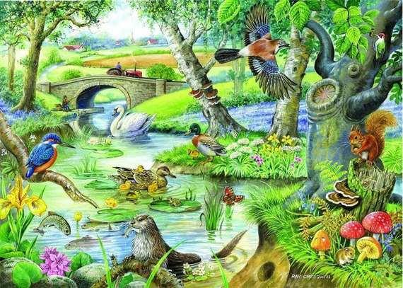 House of Puzzles - Tales of the River - 500XL Piece Jigsaw Puzzle