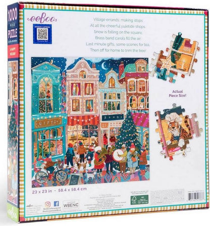 Eeboo - A Happy Holiday - 1000 Piece Jigsaw Puzzle