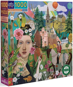 Eeboo - Artist & Daughter - 1000 Piece Jigsaw Puzzle