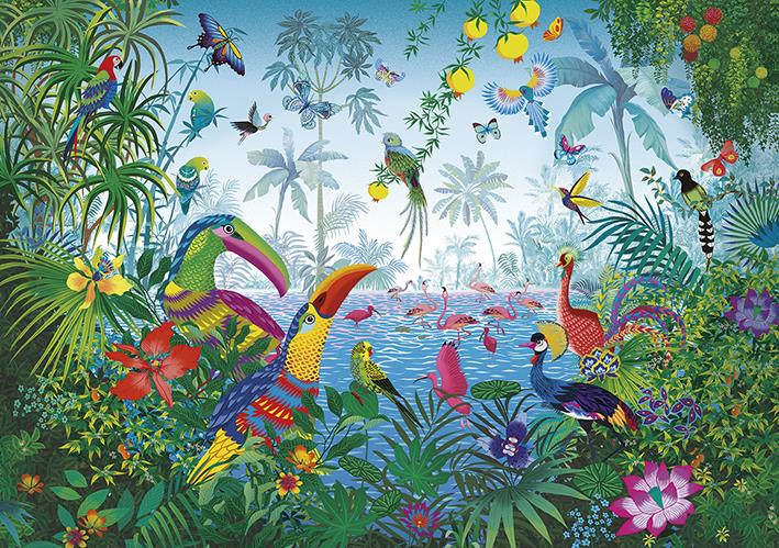 Calypto - Tropical garden - Peggy Nille - 1000 Piece Jigsaw Puzzle