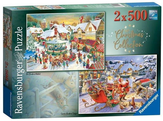 Ravensburger - Christmas Collection Number 1 - 2 x 500 Piece Jigsaw Puzzle