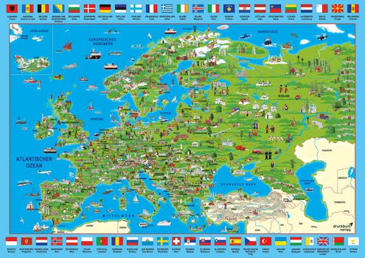 Schmidt - Discover Europe - 500 Piece Jigsaw Puzle