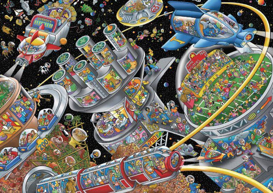 Schmidt - Steve Skeleton - Space Colony - 1000 Piece Jigsaw Puzzle