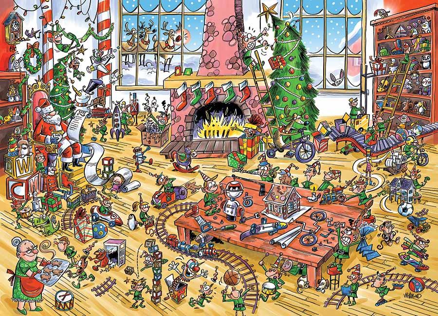 Cobble Hill - DoodleTown Elves at Work - 1000 Piece Jigsaw Puzzle