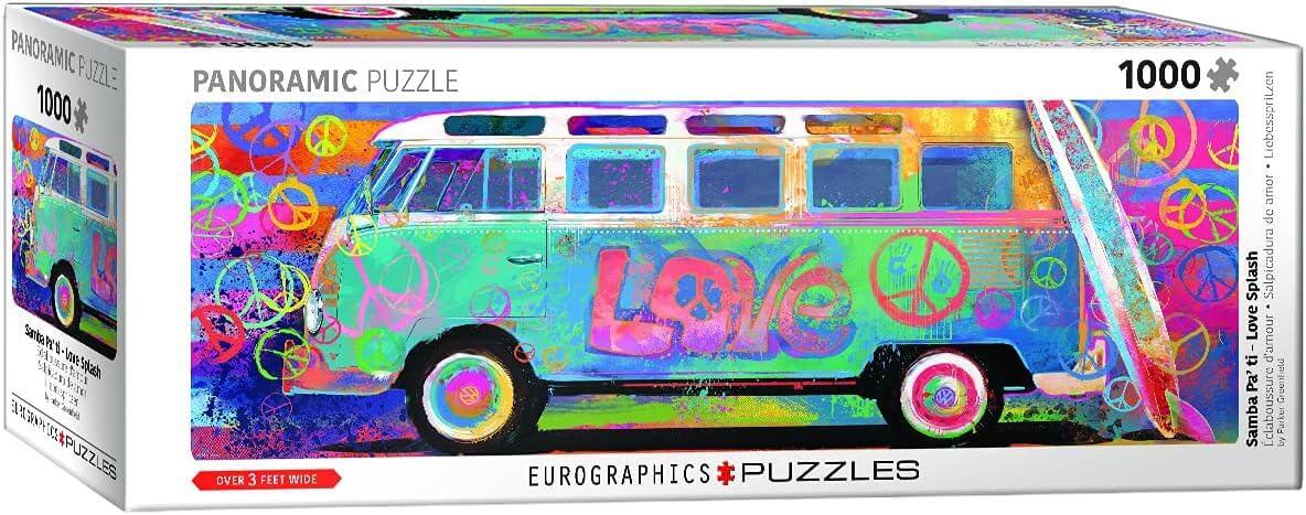 Eurographics - Love Bus - 1000 Piece Panoramic Jigsaw Puzzle
