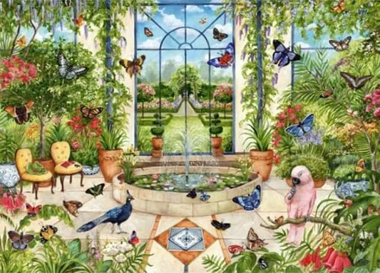 Falcon de Luxe - Butterfly Conservatory - 1000 Piece Jigsaw Puzzle