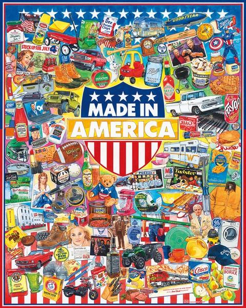 White Mountain - Made In America - 1000 Piece Jigsaw Puzzle