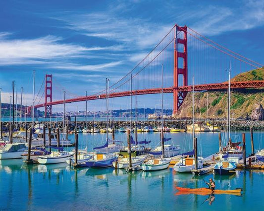 White Mountain - Golden Gate Bridge - 1000 Piece Jigsaw Puzzle