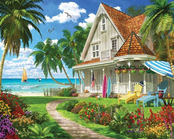 White Mountain - Beach House - 1000 Piece Jigsaw Puzzle