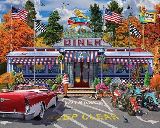 White Mountain - Bill & Sally's Diner - 1000 Piece Jigsaw Puzzle