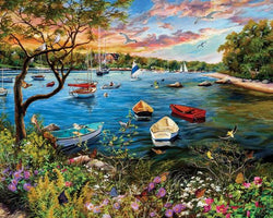 White Mountain - Quiet Harbor - 1000 Piece Jigsaw Puzzle