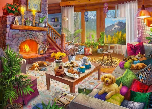Ravensburger - Cosy Cabin - 1000 Piece Jigsaw Puzzle