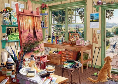 Ravensburger - My Haven No 11 - The Artists Shed - 1000 Piece Jigsaw Puzzle