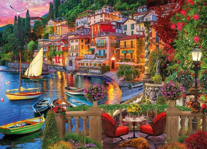 Gibsons - Lake Como - 1000 Piece Jigsaw Puzzle