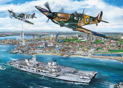 Gibsons - Portsmouth Flypast - 1000 Piece Jigsaw Puzzle