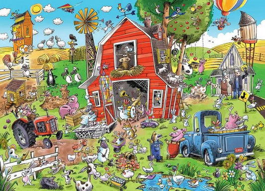 Cobble Hill - Doodletown Farmyard Folly - 500 Piece Jigsaw Puzzle