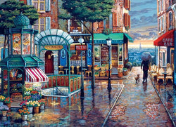 Cobble Hill - Rainy Day Stroll - 1000 Piece Jigsaw Puzzle