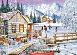 Gibsons - Winter at the Cabin - 1000 Piece Jigsaw Puzzle