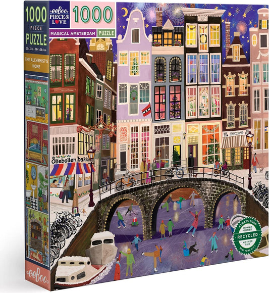 Eeboo - Magical Amsterdam - 1000 Piece Jigsaw Puzzle
