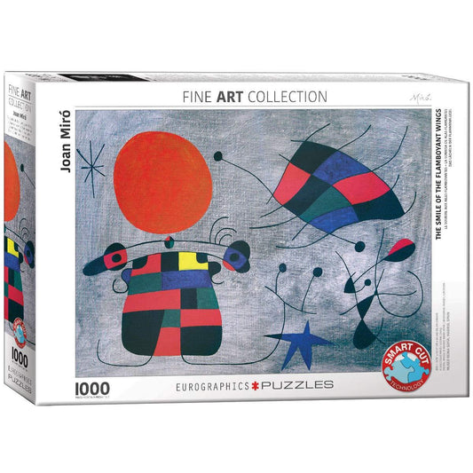 Eurographics - Joan Miro - La Sourire aux Ailes Flamboyantes  - 1000 Piece Jigsaw Puzzle