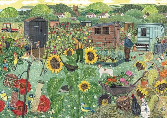Otter House - Up the Allotment - 1000 Piece Jigsaw Puzzle