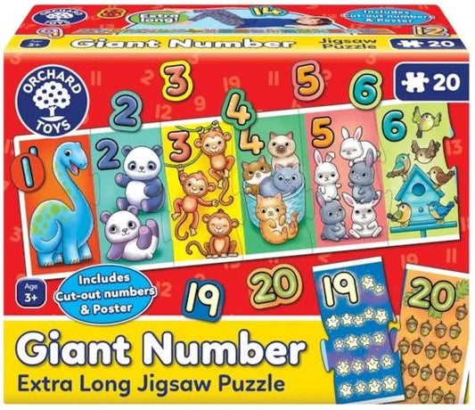 Orchard Toys - Giant Number - 20 Piece Jigsaw Puzzle