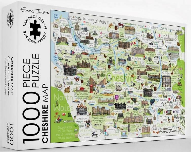 Emma Joustra Puzzle Staffordshire, 1000 Pezzi Great British Jigsaws. Realizzato In UK Con Cartone Di Lusso 1,90 Mm.