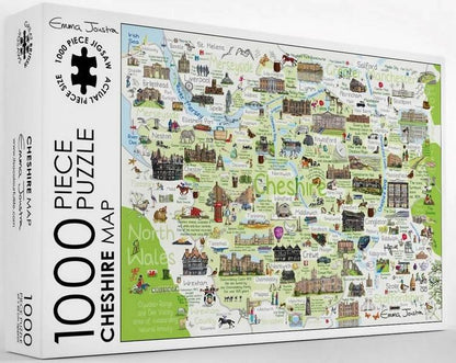 Emma Joustra - Cheshire Map - 1000 Piece Jigsaw Puzzle