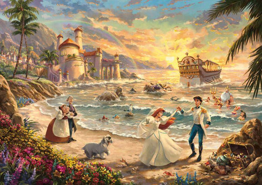 Schmidt - Thomas Kinkade - Disney The Little Mermaid Celebration of Love - 1000 Piece Jigsaw Puzzle