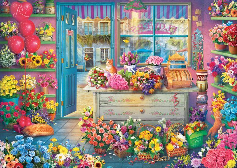 Schmidt - Colourful Flower Shop - 1000 Piece Jigsaw Puzzle
