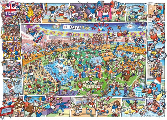 Gibsons - Jokesaws - Medals in the Making - Team GB - 1000 Piece Jigsaw Puzzle