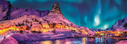 Clementoni - Panorama Colorful Night Over Lofeton - 1000 Piece Jigsaw Puzzle