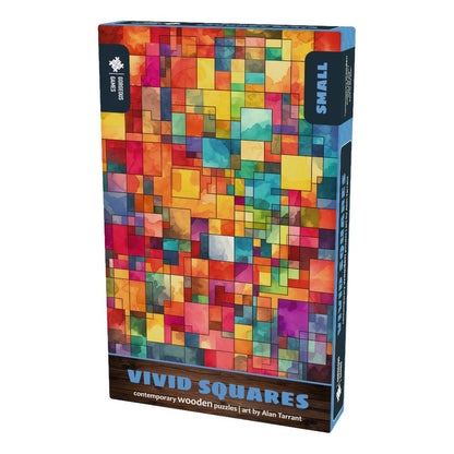 Gorgeous Games - Vivid Squares - 117 Piece Wooden Jigsaw Puzzle