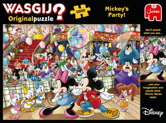 Wasgij - Original Disney Mickey's Party! - 1000 Piece Jigsaw Puzzle