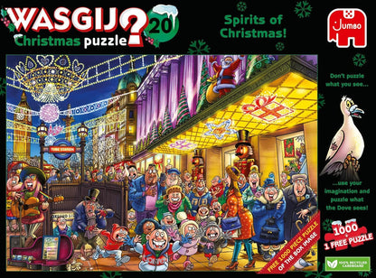 Wasgij Christmas 20 Spirits of Christmas! - 2 x 1000 Piece Jigsaw Puzzle