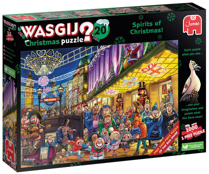 Wasgij Christmas 20 Spirits of Christmas! - 2 x 1000 Piece Jigsaw Puzzle