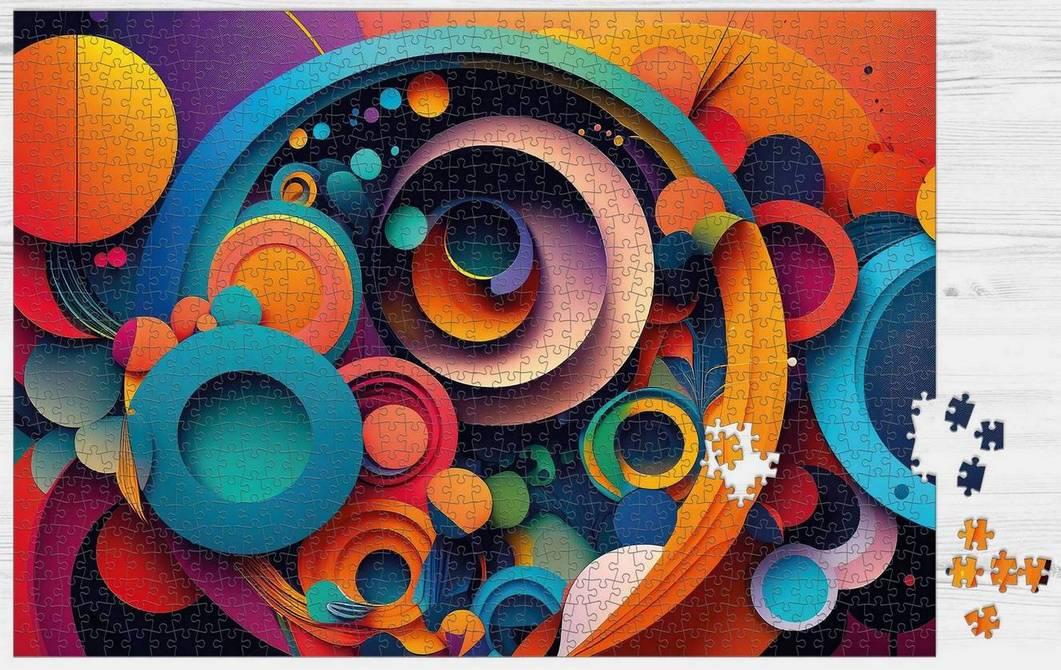 Mindful Pieces - Circular - 1000 Piece Jigsaw Puzzle