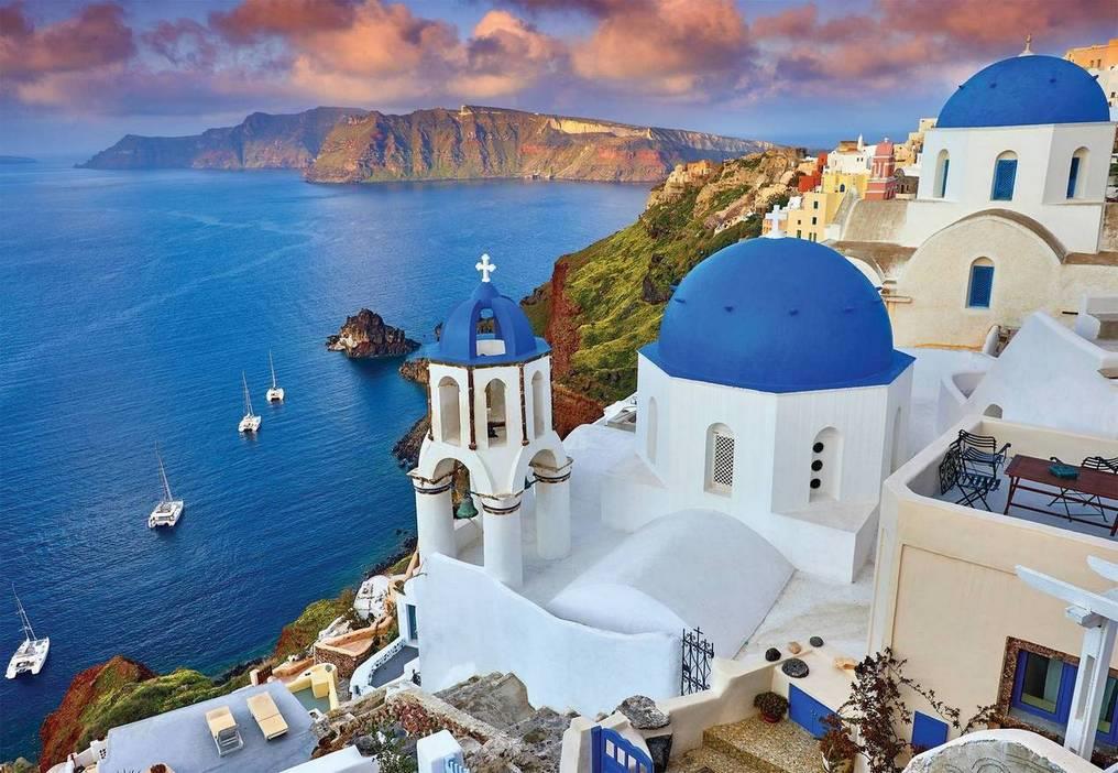 Cheatwell Games - World's Smallest Santorini - 1000 Piece Jigsaw Puzzle