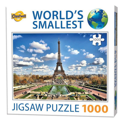 Cheatwell Games - World's Smallest Eiffel Tower - 1000 Piece Jigsaw Puzzle