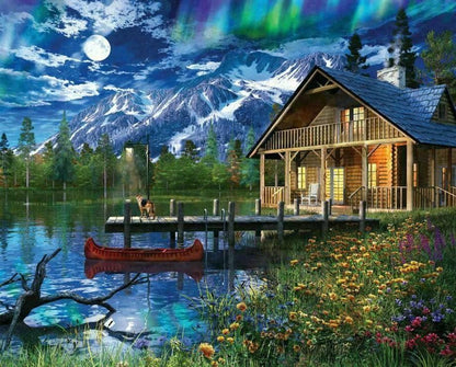 Springbok - Moon Cabin Retreat - 1000 Piece Jigsaw Puzzle