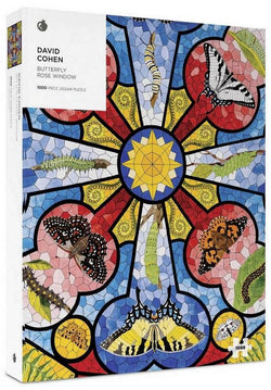 Pomegranate - David Cohen - Butterfly Rose Window - 1000 Piece Jigsaw Puzzle