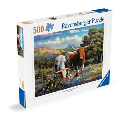 Ravensburger - Longhorns - 500 Piece Jigsaw Puzzle