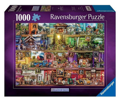 Ravensburger - Library of Dogs - 1000 Piece Jigsaw Puzzle