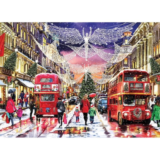Gibsons - Regent Street at Christmas - 1000 Piece Jigsaw Puzzle